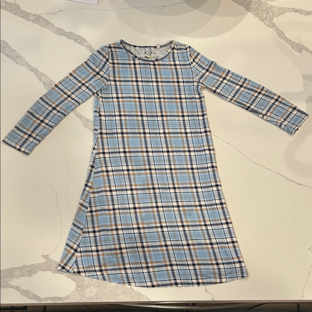 Plaid Kids Pajamas Nightgown
